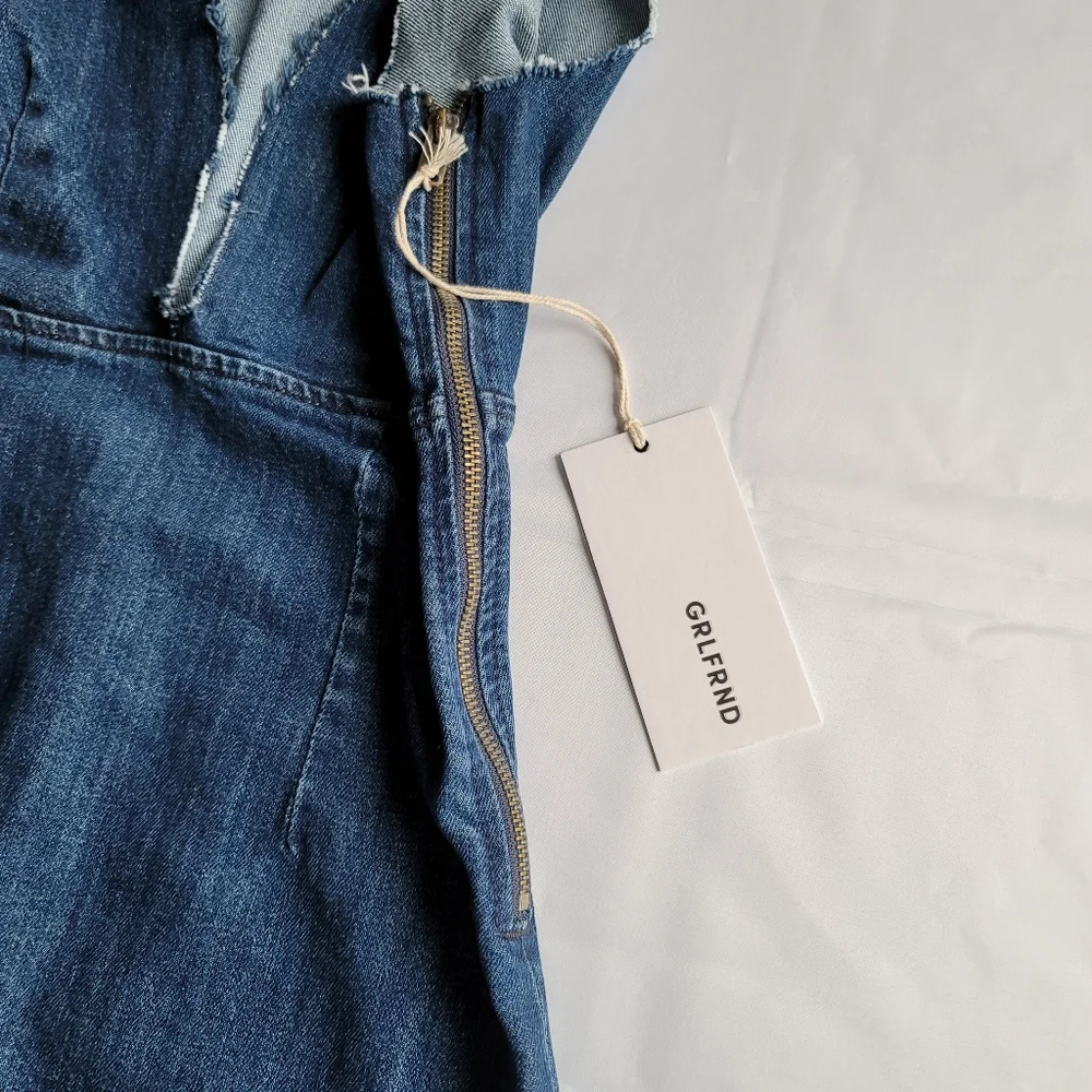 NWT GRLFRND "Estelle" Denim Dress - size XS - Picture 3 of 10